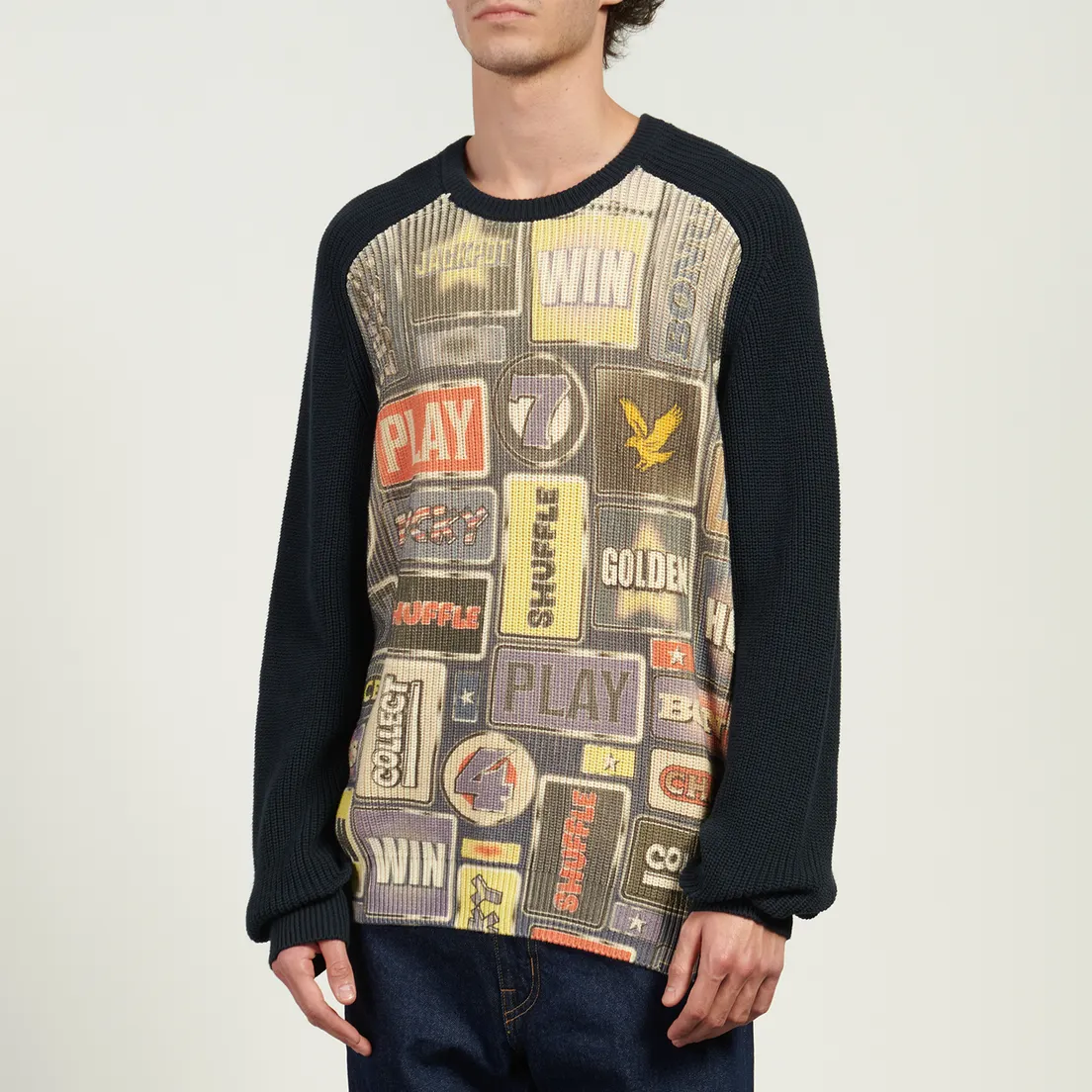 Lyle & Scott Мужской свитер Fruit Machine Graphic Crew Neck Jumper