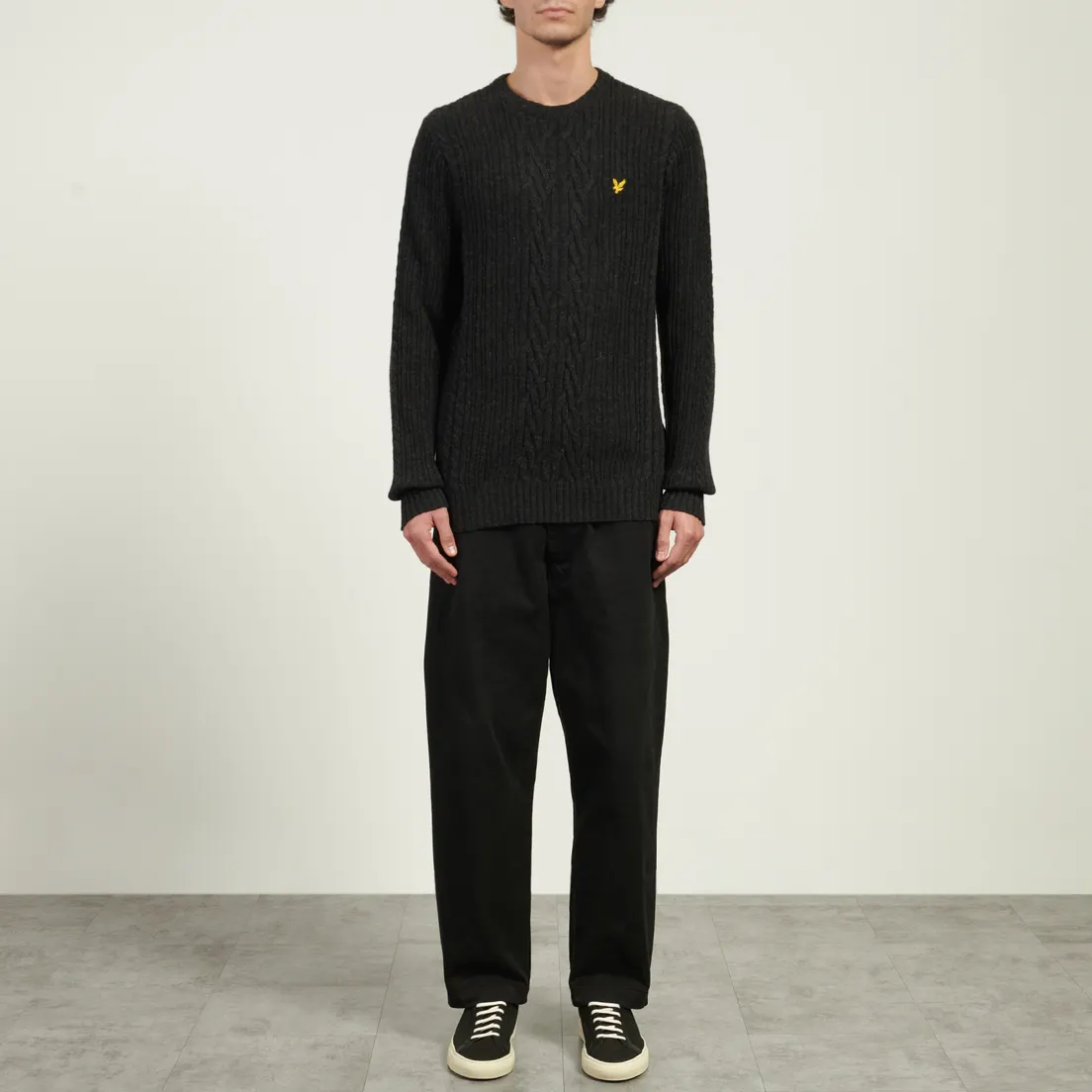 Lyle & Scott Мужской свитер Ribbed Cable Knit Jumper