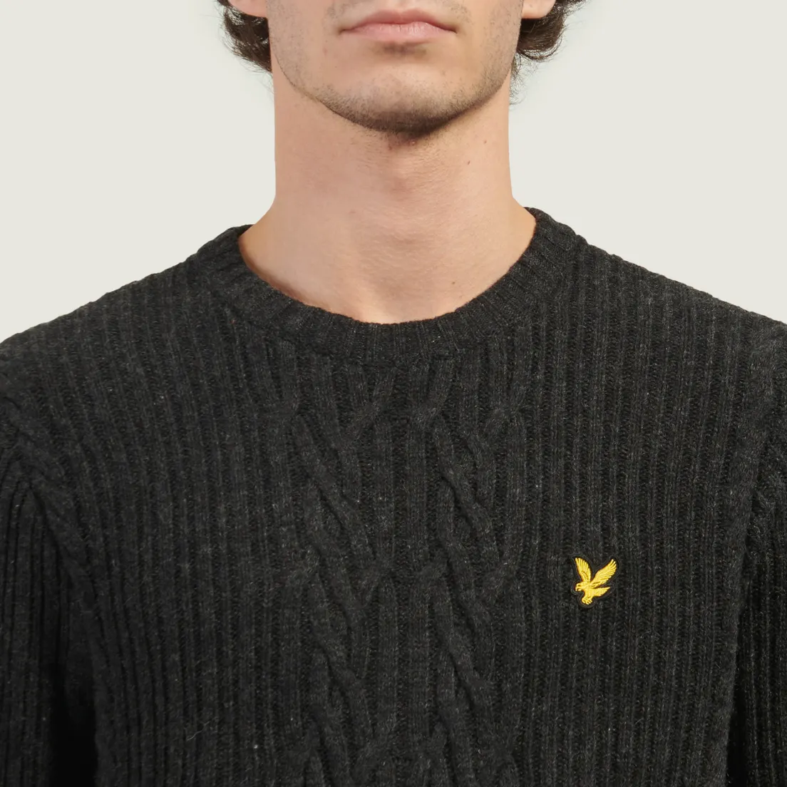Lyle & Scott Мужской свитер Ribbed Cable Knit Jumper