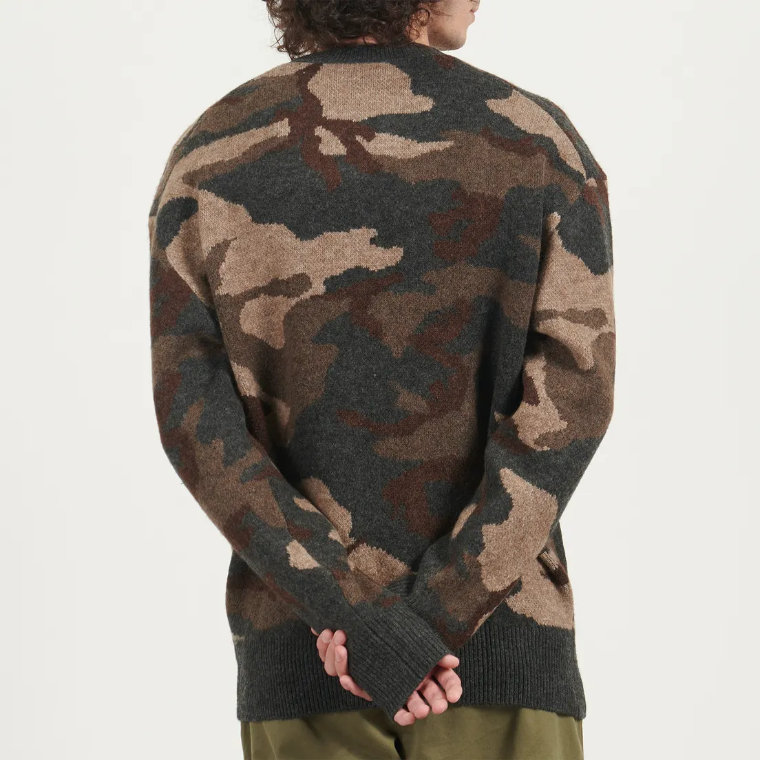 Lyle & Scott Мужской свитер Brushed Camouflage Crew Neck Jumper