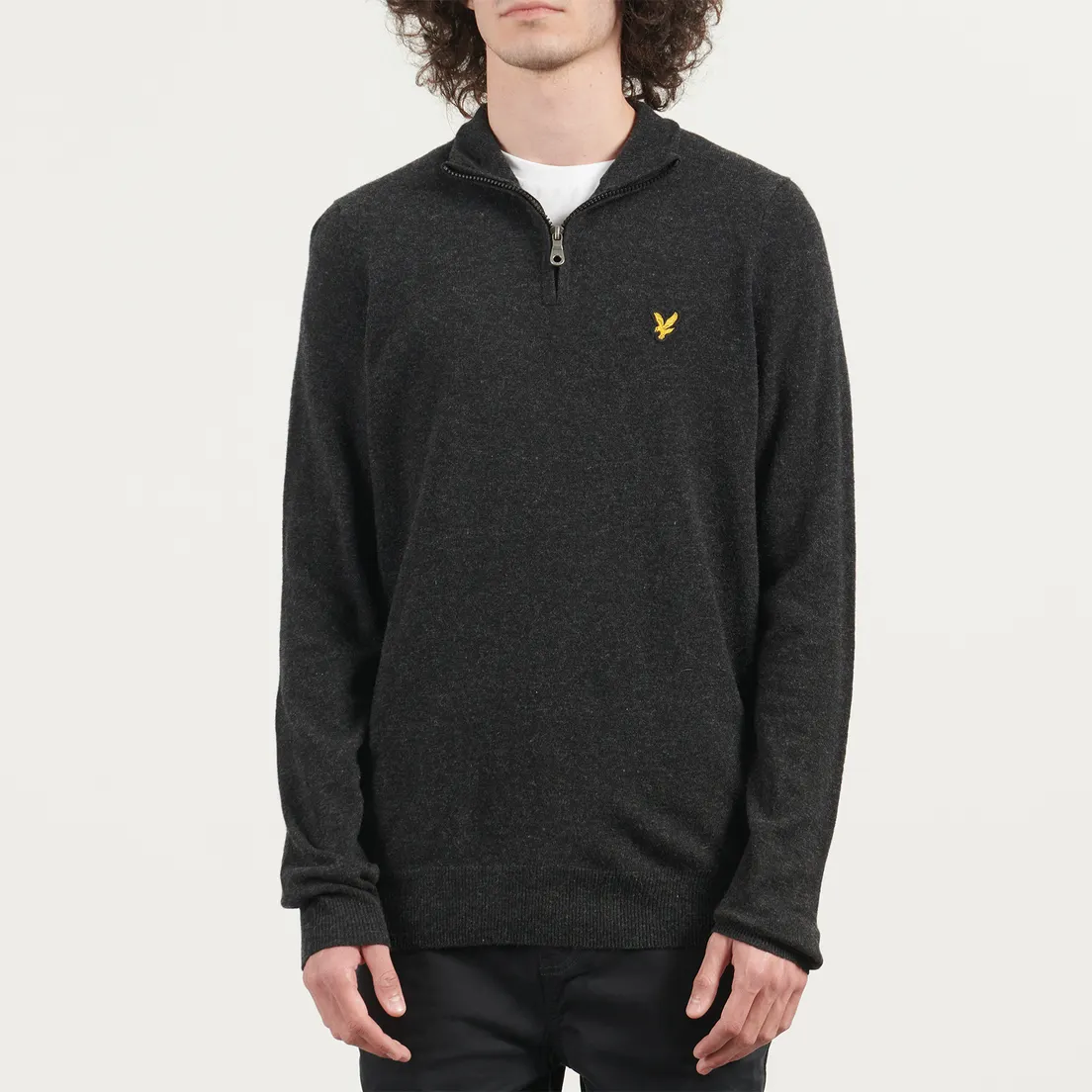 Lyle & Scott Мужской свитер Lambswool Blend Quarter Zip Jumper