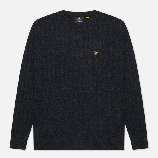 Мужской свитер Lyle & Scott Cable Jumper Dark Navy Marl