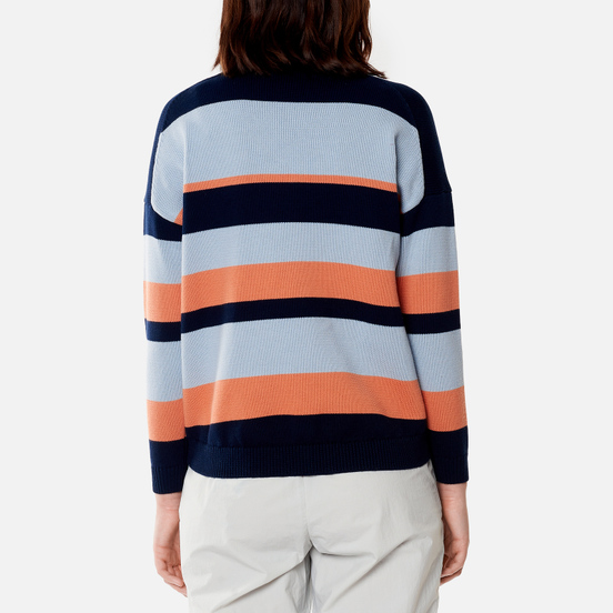 Женский свитер Lyle & Scott Stripe Jumper Ink Blue