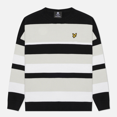 Женский свитер Lyle & Scott Stripe Jumper, цвет чёрный, размер XS
