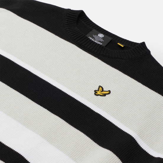 Женский свитер Lyle & Scott Stripe Jumper Jet Black
