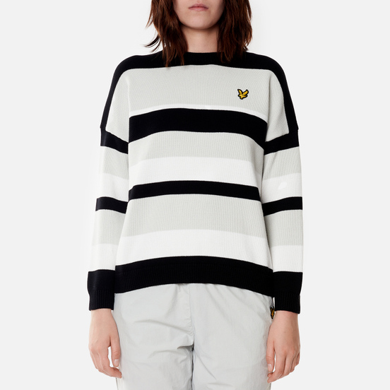 Женский свитер Lyle & Scott Stripe Jumper Jet Black