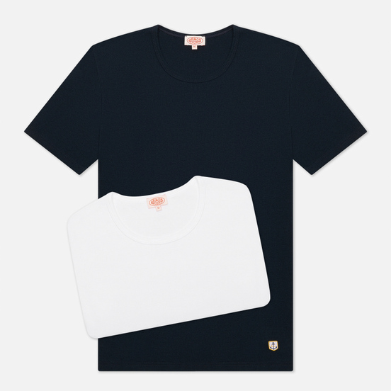 Комплект мужских футболок Armor-Lux Heritage 2 Pack White/Dark Navy