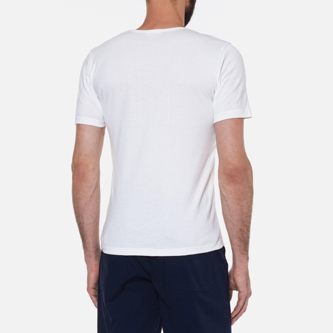 Комплект мужских футболок Armor-Lux, цвет белый, размер S 75133-G3F Heritage 2 Pack - фото 4