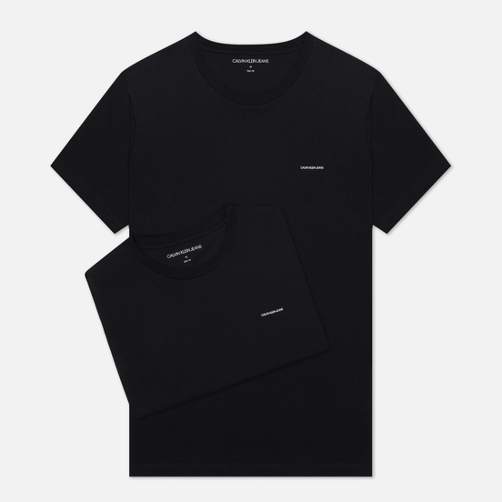 Комплект мужских футболок Calvin Klein Jeans 2 Pack Slim Black Beauty