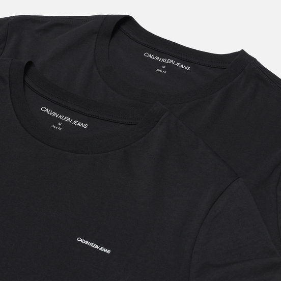 Комплект мужских футболок Calvin Klein Jeans 2 Pack Slim Black Beauty