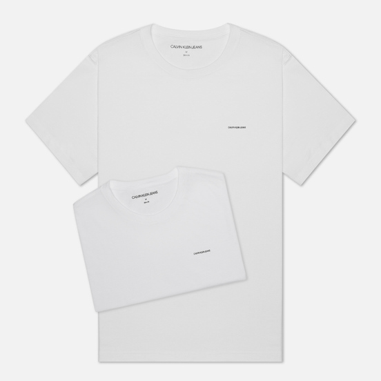 Комплект мужских футболок Calvin Klein Jeans 2 Pack Slim Bright White
