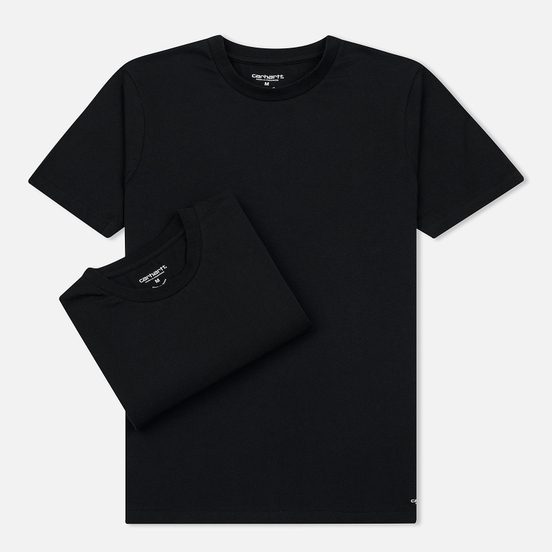 Комплект мужских футболок Carhartt WIP Standart Crew Neck Black/Black