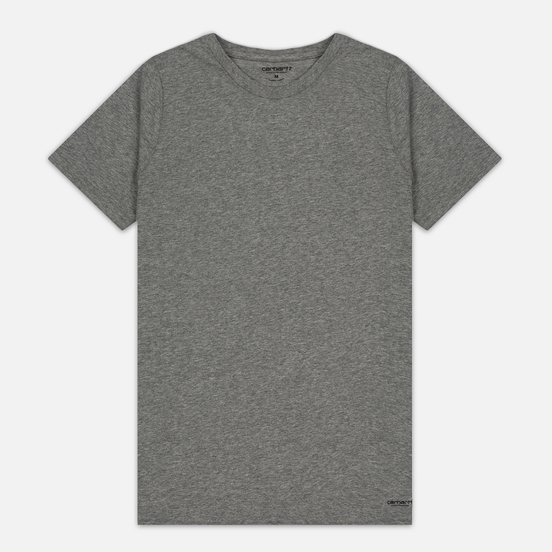 Комплект мужских футболок Carhartt WIP Standart Crew Neck White/Grey Heather
