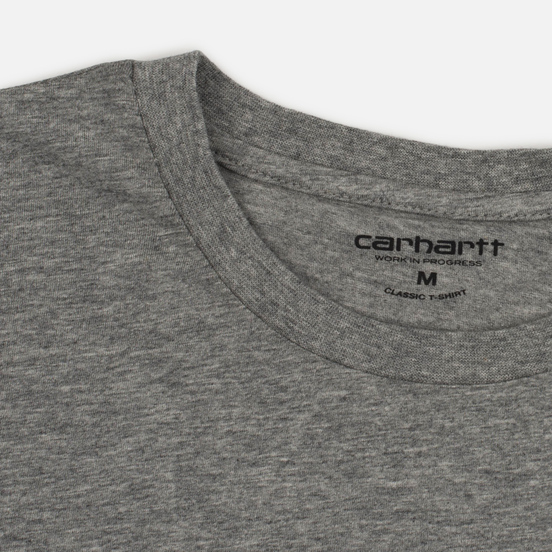 Комплект мужских футболок Carhartt WIP Standart Crew Neck White/Grey Heather