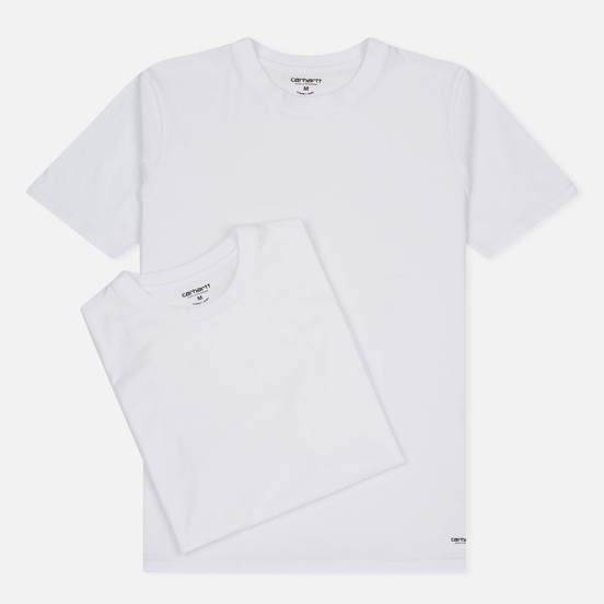 Комплект мужских футболок Carhartt WIP Standart Crew Neck White/White