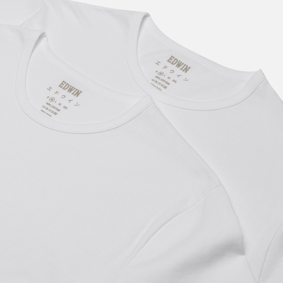 Комплект мужских футболок Edwin Double Pack SS Tubular White Envelop