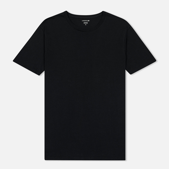 Комплект мужских футболок Lacoste Underwear 3-Pack Classic Fit Crew Neck Black