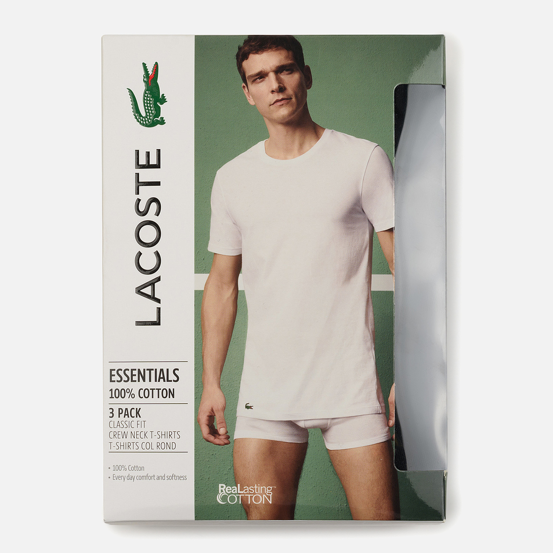 Lacoste Underwear Комплект мужских футболок 3-Pack Classic Fit Crew Neck