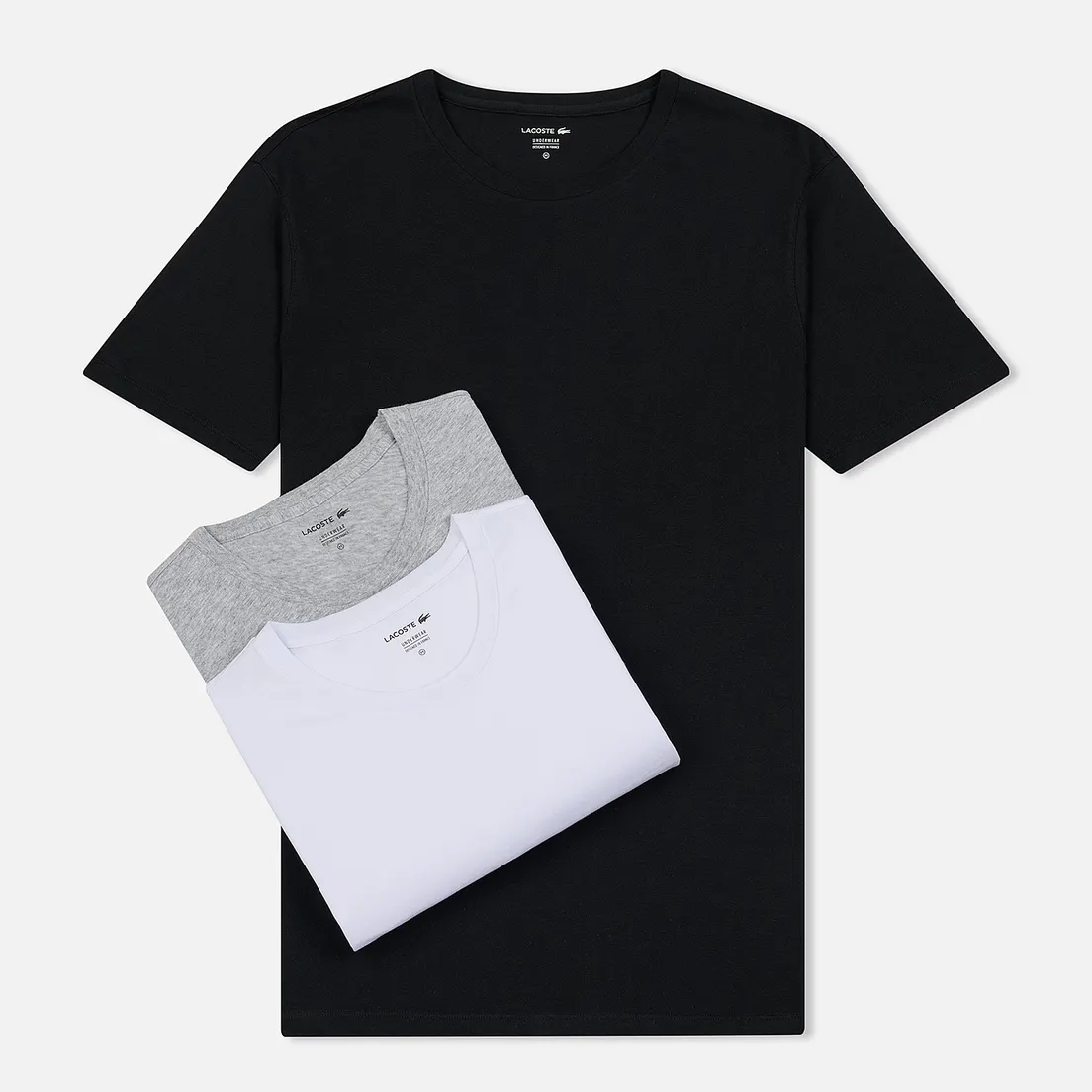 Lacoste Underwear Комплект мужских футболок 3-Pack Classic Fit Crew Neck