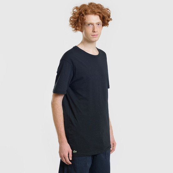 Комплект мужских футболок Lacoste Underwear 3-Pack Classic Fit Crew Neck Black