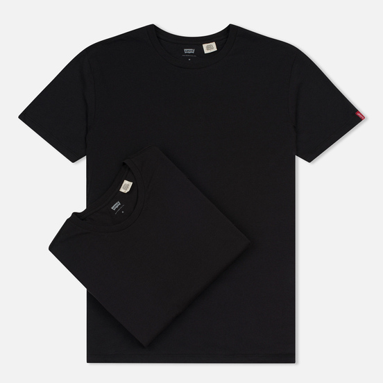 Комплект мужских футболок Levi's 2 Pack Black/Black