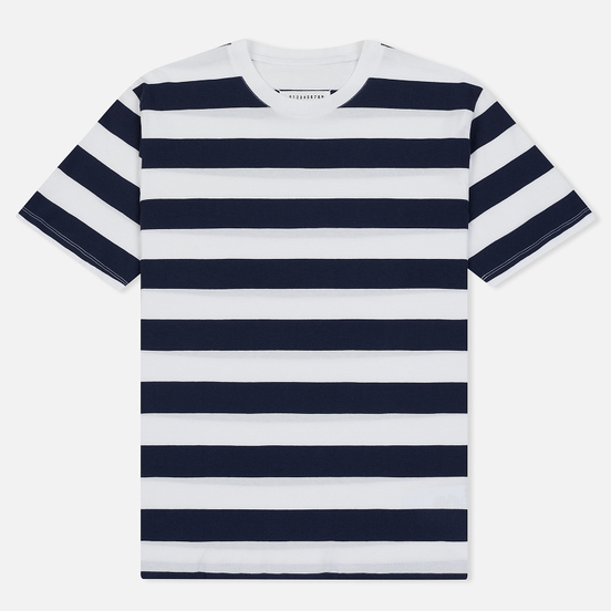 Комплект мужских футболок Maison Margiela 3-Pack Stripes Dark Marine/Bordeaux/Indigo