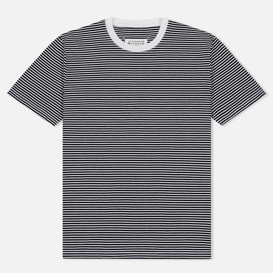 Комплект мужских футболок Maison Margiela 3-Pack Stripes Dark Marine/Bordeaux/Indigo