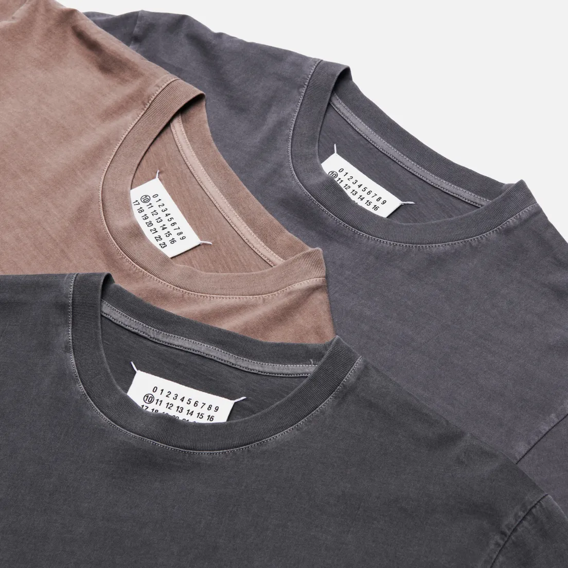 Maison Margiela Комплект мужских футболок Stereotype Crew Neck 3-Pack