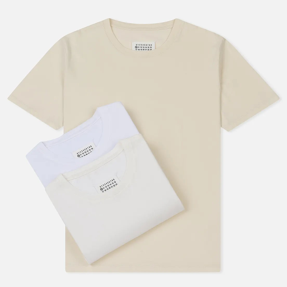 Maison Margiela Комплект мужских футболок Stereotype Crew Neck 3-Pack