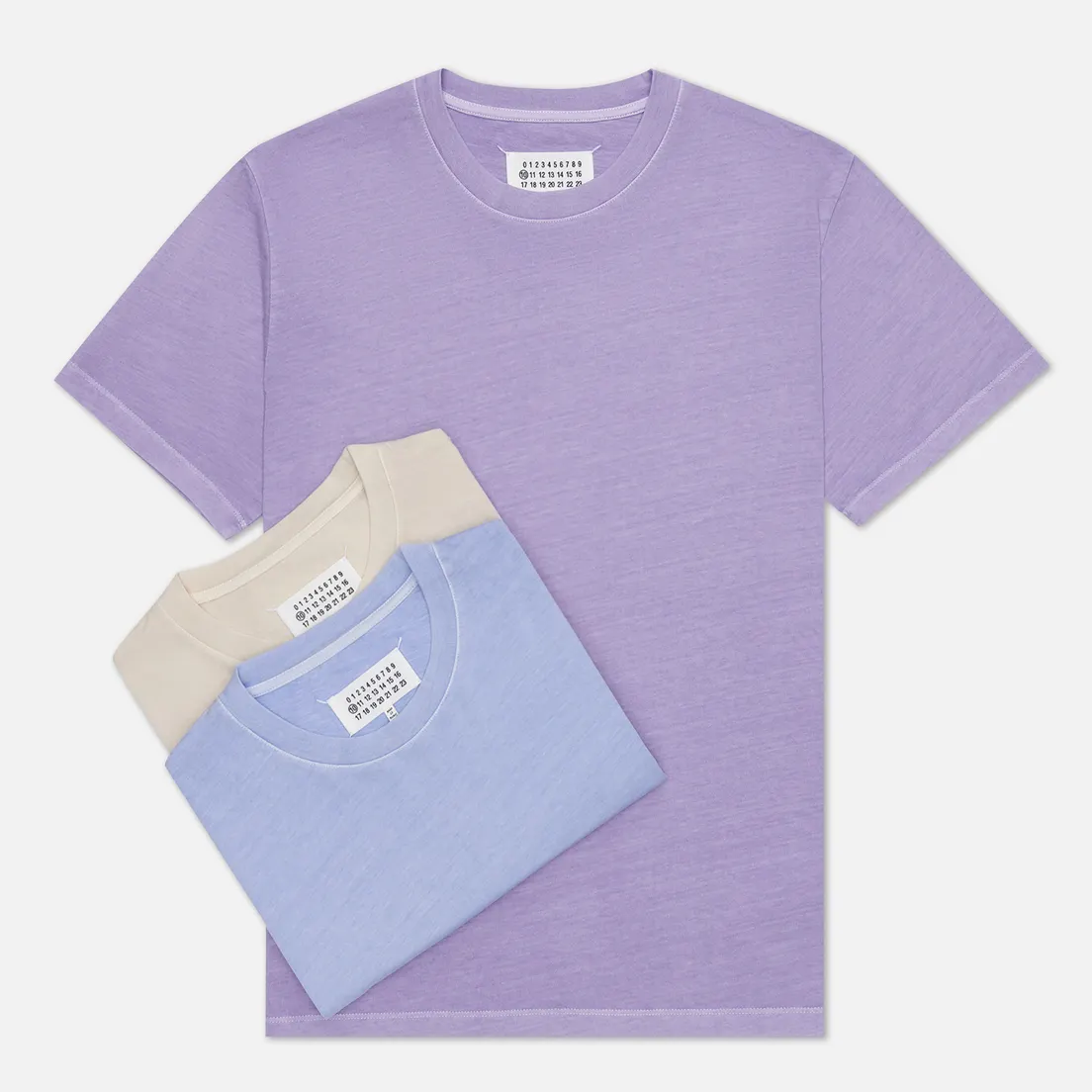 Maison Margiela Комплект мужских футболок Stereotype Crew Neck 3-Pack