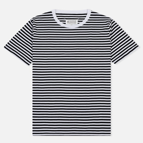 Комплект мужских футболок Maison Margiela Stereotype Stripe Crew Neck 3-Pack Black/White