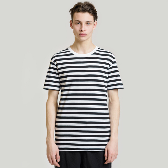 Комплект мужских футболок Maison Margiela Stereotype Stripe Crew Neck 3-Pack Black/White