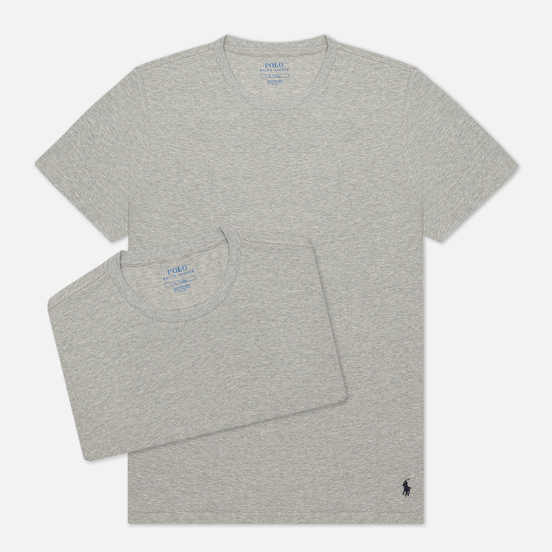 Комплект мужских футболок Polo Ralph Lauren Classic Crew Neck 2-Pack Anthracite/Anthracite