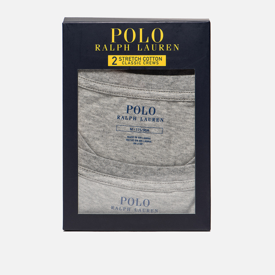 Комплект мужских футболок Polo Ralph Lauren Classic Crew Neck 2-Pack Anthracite/Anthracite