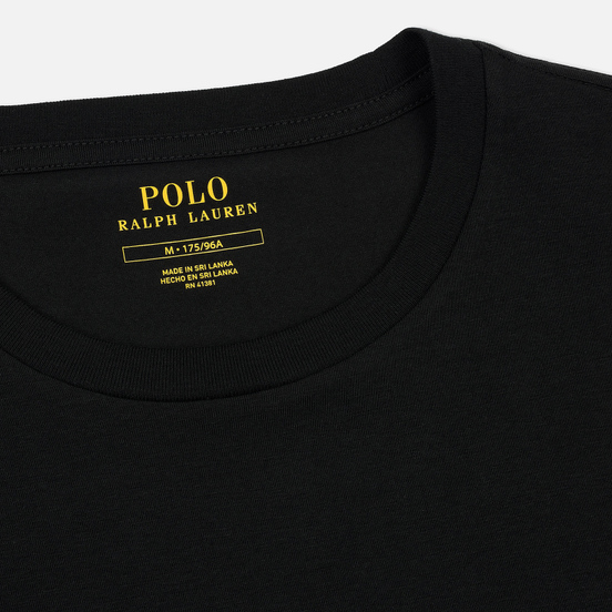 Комплект мужских футболок Polo Ralph Lauren Classic Crew Neck 2-Pack Black/Black
