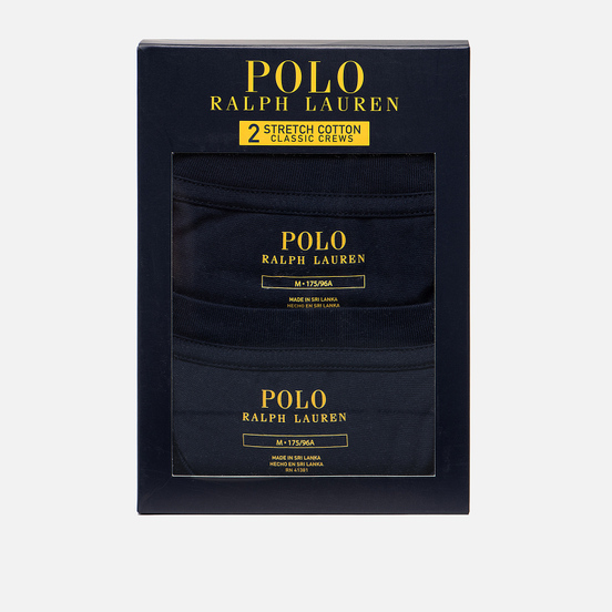 Комплект мужских футболок Polo Ralph Lauren Classic Crew Neck 2-Pack Navy/Navy