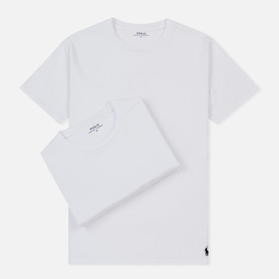 Комплект мужских футболок Polo Ralph Lauren Classic Crew Neck 2-Pack White/White