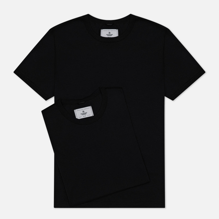 Комплект мужских футболок Reigning Champ Knit Jersey Set 2 Pack, цвет чёрный, размер S
