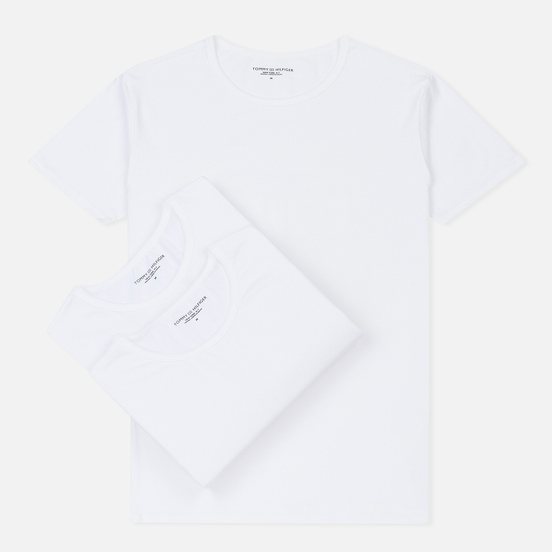 Комплект мужских футболок Tommy Hilfiger Underwear 3-Pack Premium Essentials Crew Neck White
