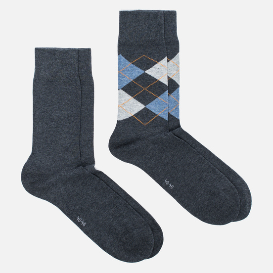 Комплект носков Burlington Everyday 2-Pack Anthracite Melange