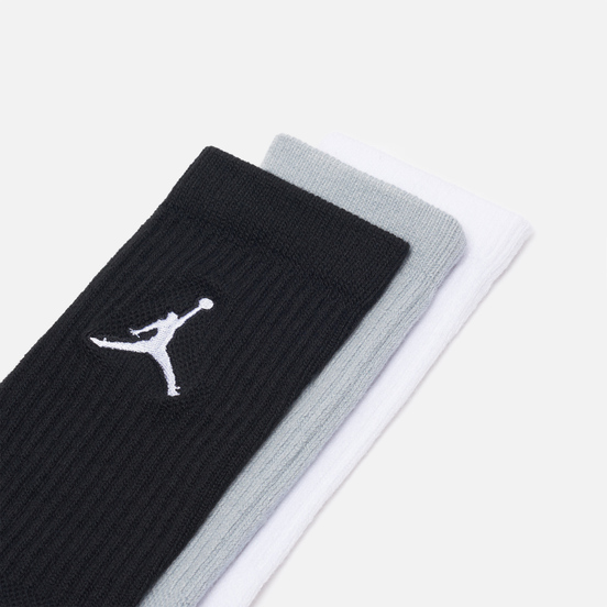 Комплект носков Jordan Jumpman Everyday Max Crew 3-Pack Black/White/Wolf Grey