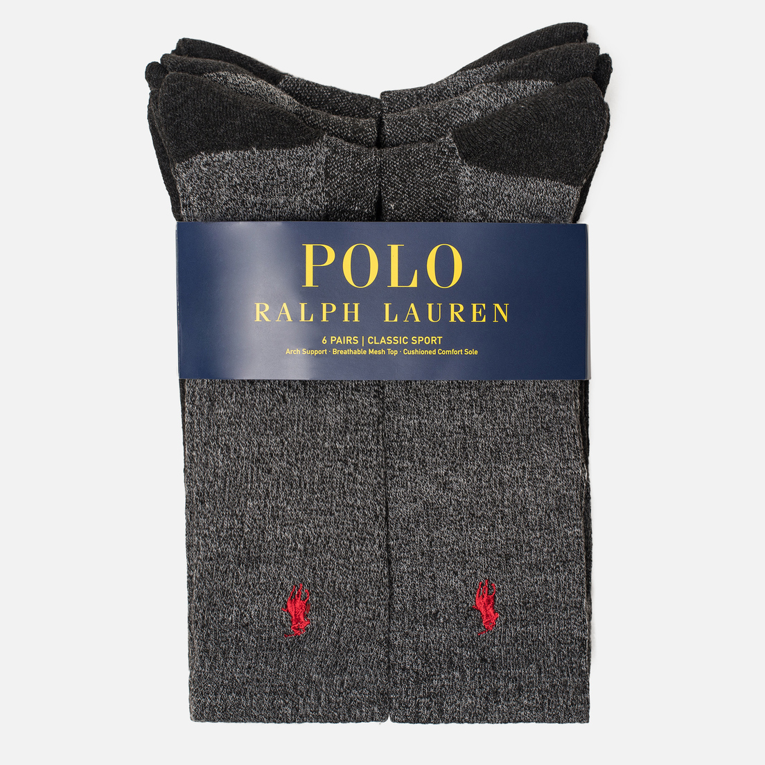Polo Ralph Lauren Комплект носков 6-Pack Colored Marl Crew