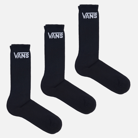 Комплект носков Vans Classic Crew 3-Pack Black