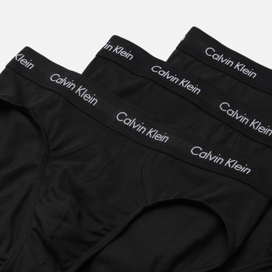 Комплект мужских трусов Calvin Klein Underwear 3-Pack Hip Brief Black/Black/Black