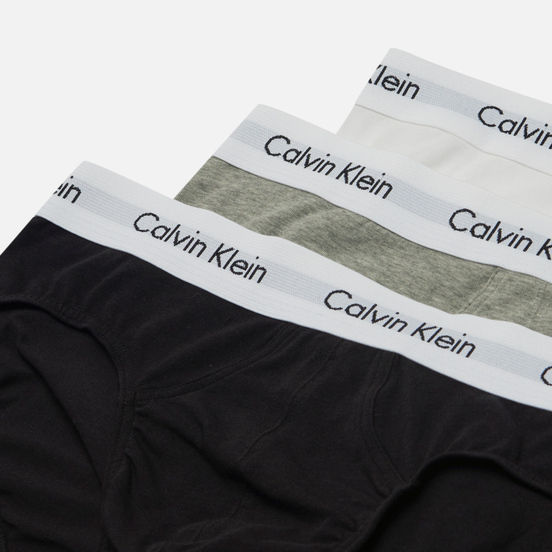 Комплект мужских трусов Calvin Klein Underwear 3-Pack Hip Brief Black/Grey/White