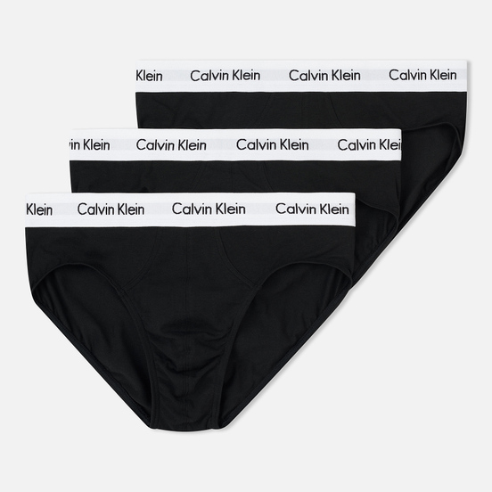 Комплект мужских трусов Calvin Klein Underwear 3-Pack Hip Brief Black/White