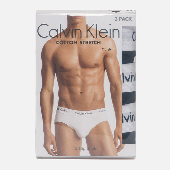 Комплект мужских трусов Calvin Klein Underwear 3-Pack Hip Brief Black/White