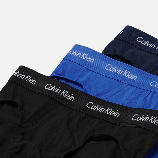 Комплект мужских трусов Calvin Klein Underwear 3-Pack Hip Brief Blue/Navy/Black