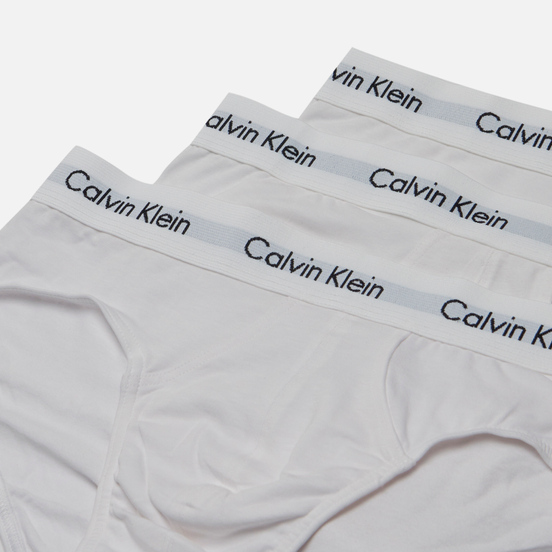 Комплект мужских трусов Calvin Klein Underwear 3-Pack Hip Brief White/White