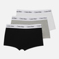 Комплект мужских трусов Calvin Klein Underwear 3-Pack Low Rise Trunk Black/Grey/White фото - 0